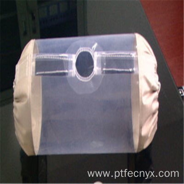 PTFE guard to protect against hydrofluoric acid